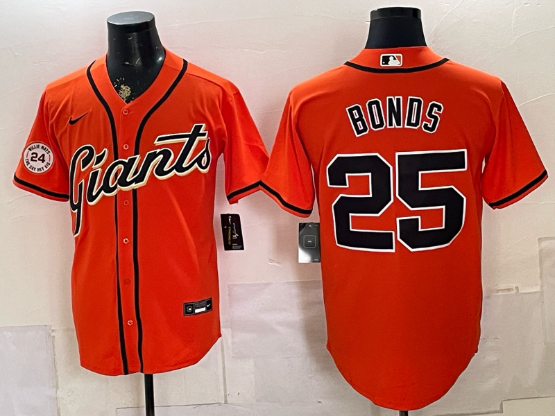 2026 Men Nike San Francisco Giants #25 Bonds orange Game MLB Jersey 0716004